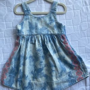 EGG New York Aspen Girls Dress sz 3T with embroidered seashell design.